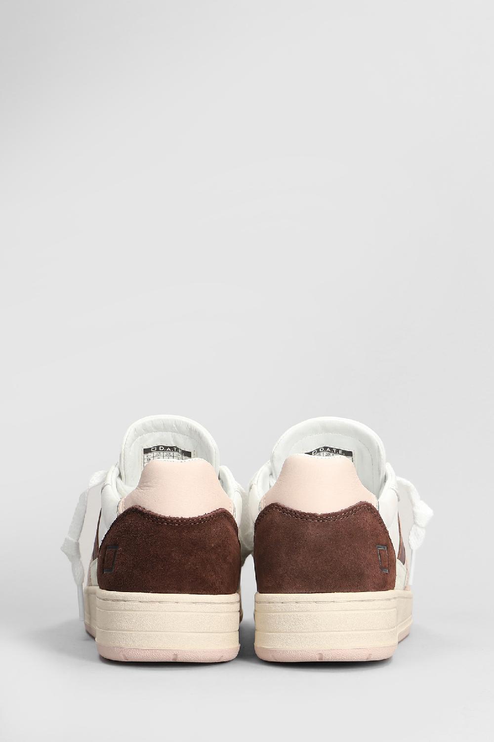 Deliberti D.a.t.e. Sneakers Court 2.0 In Pelle Bianca Cod. 407537 - Deliberti The Luxury Shopping