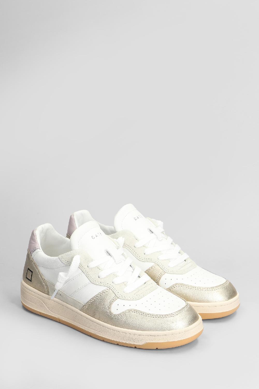 Deliberti D.a.t.e. Sneakers Court 2.0 In Pelle Bianca Cod. 407517 - Deliberti The Luxury Shopping