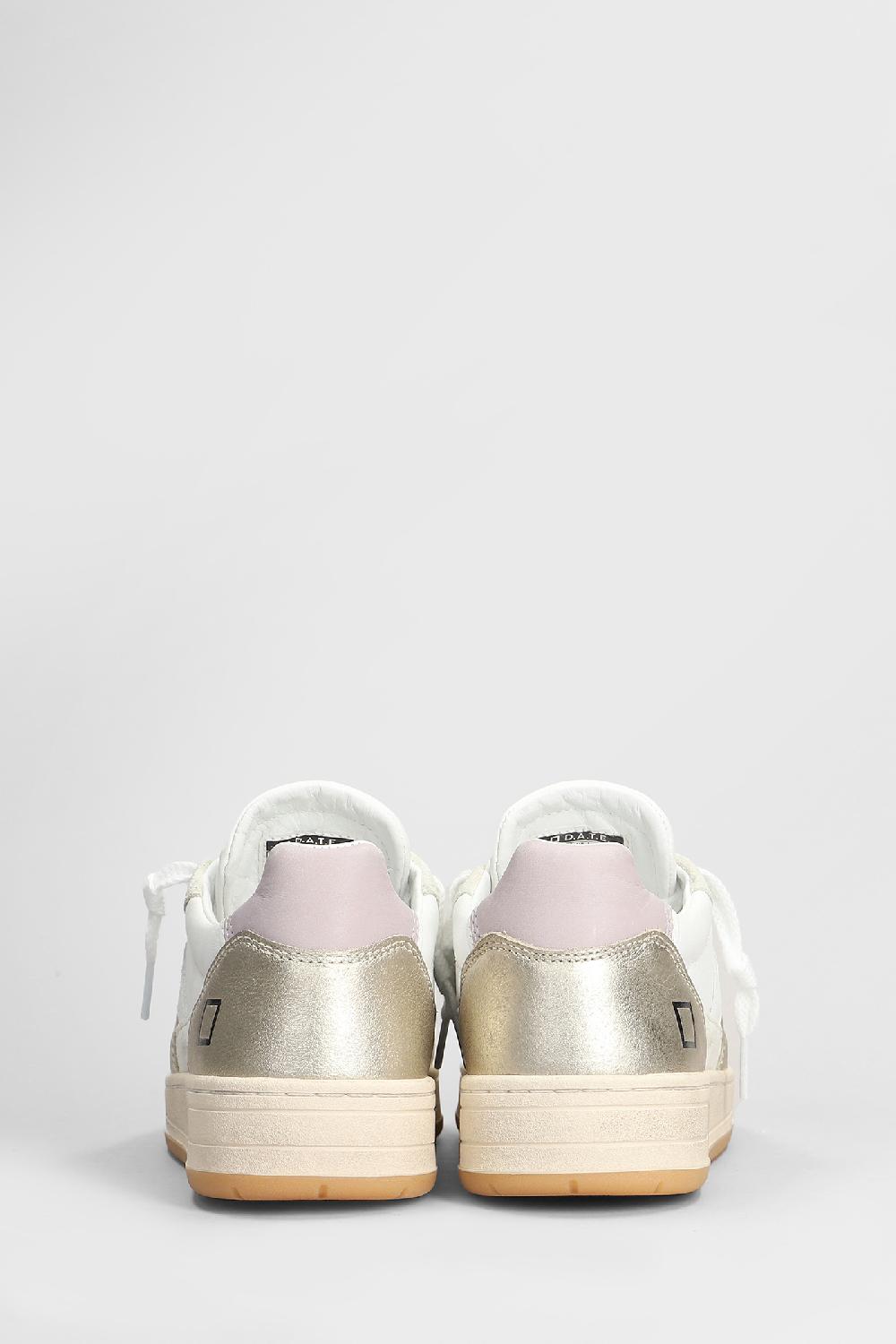 Deliberti D.a.t.e. Sneakers Court 2.0 In Pelle Bianca Cod. 407517 - Deliberti The Luxury Shopping