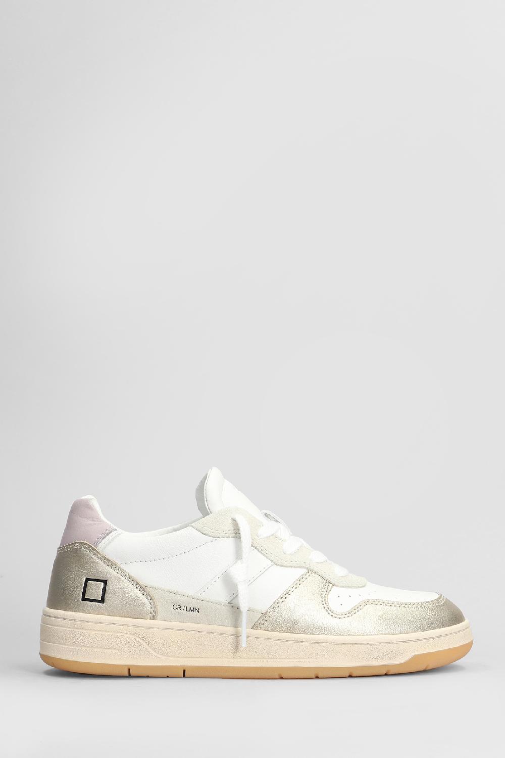 Deliberti D.a.t.e. Sneakers court 2.0 in pelle bianca cod. 407517 - Deliberti The Luxury Shopping