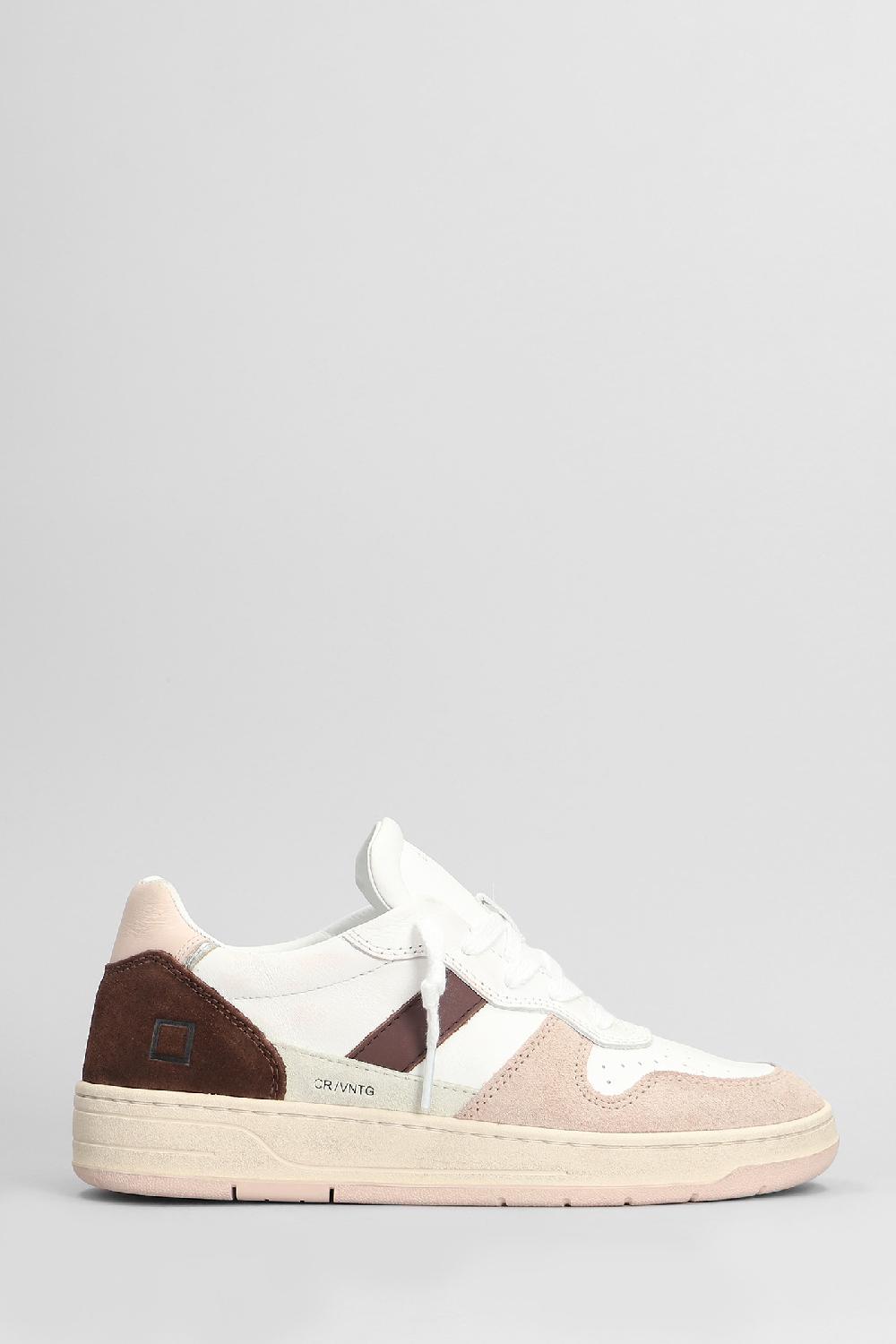 Deliberti D.a.t.e. Sneakers court 2.0 in pelle bianca cod. 407537 - Deliberti The Luxury Shopping