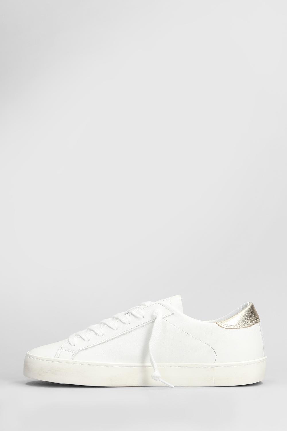 Deliberti D.a.t.e. Sneakers Hill Low In Pelle Bianca Cod. 407527 - Deliberti The Luxury Shopping