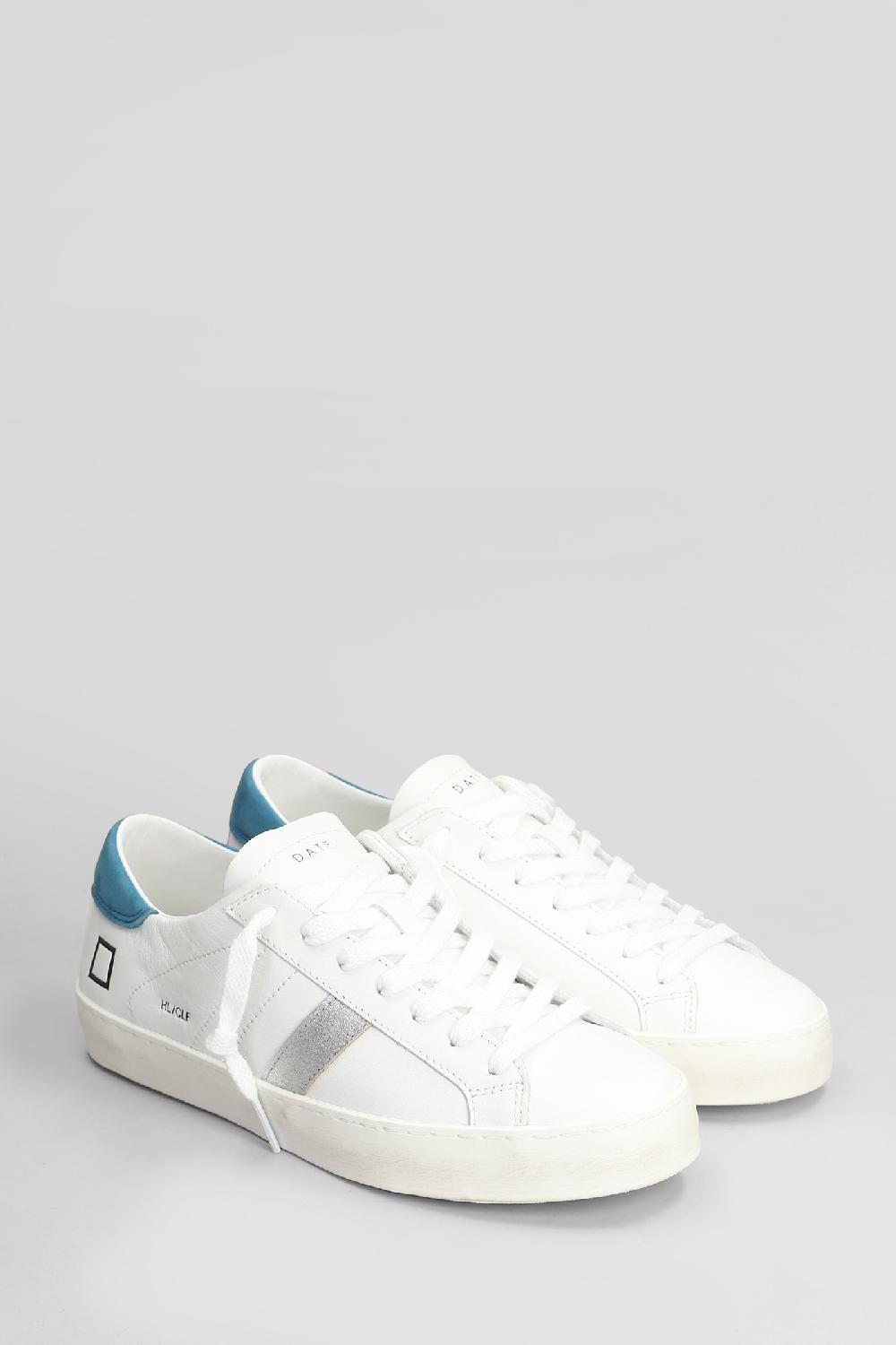Deliberti D.a.t.e. Sneakers Hill Low In Pelle Bianca Cod. 407519 - Deliberti The Luxury Shopping