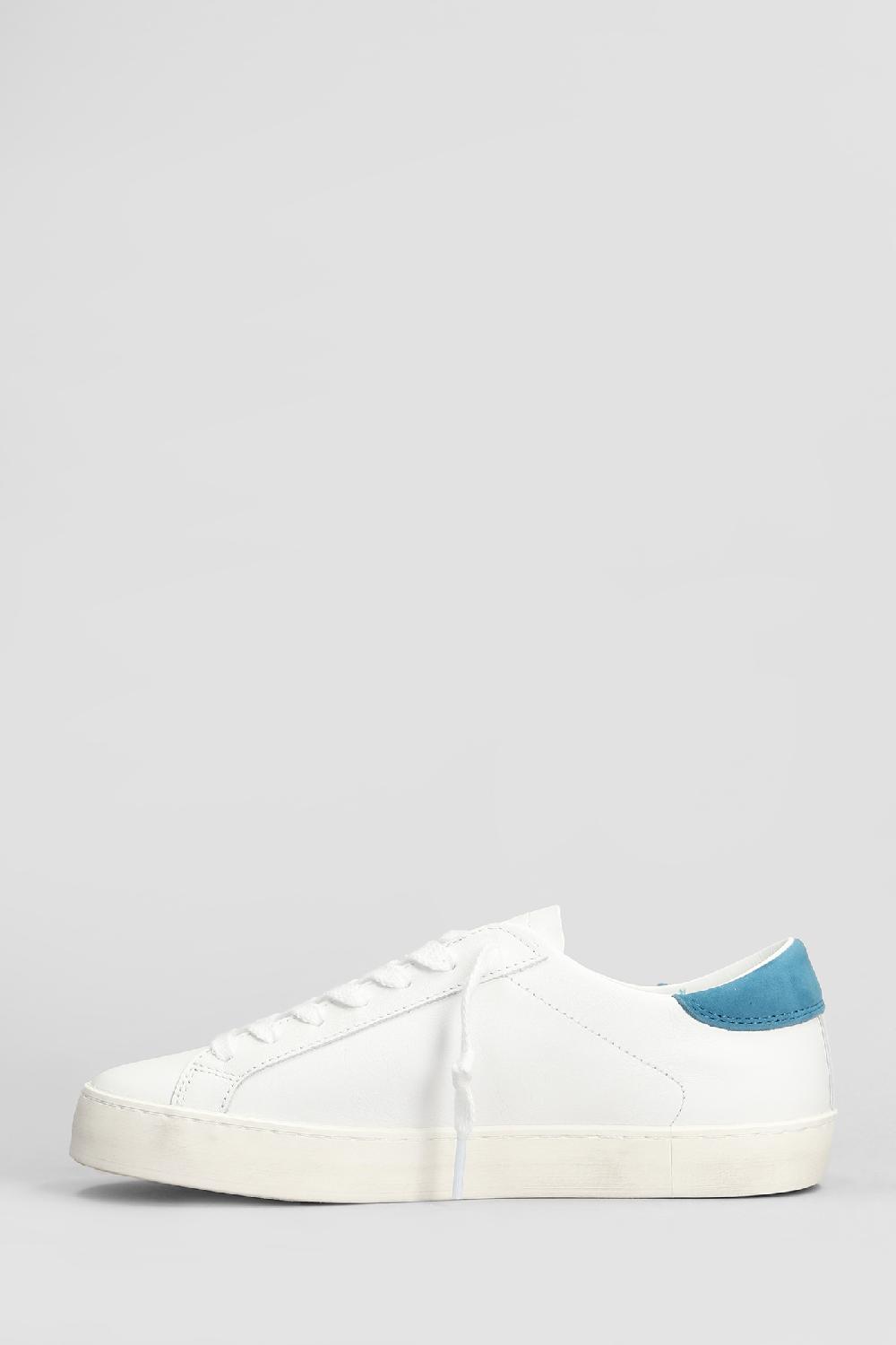 Deliberti D.a.t.e. Sneakers Hill Low In Pelle Bianca Cod. 407519 - Deliberti The Luxury Shopping