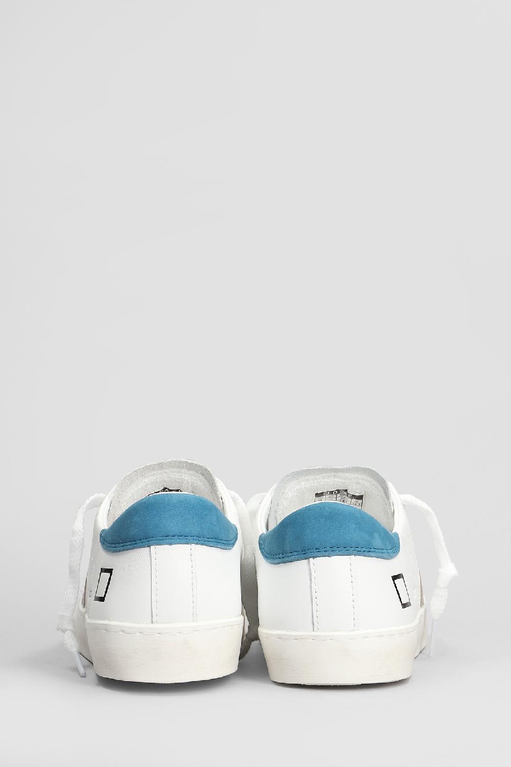 Deliberti D.a.t.e. Sneakers Hill Low In Pelle Bianca Cod. 407519 - Deliberti The Luxury Shopping