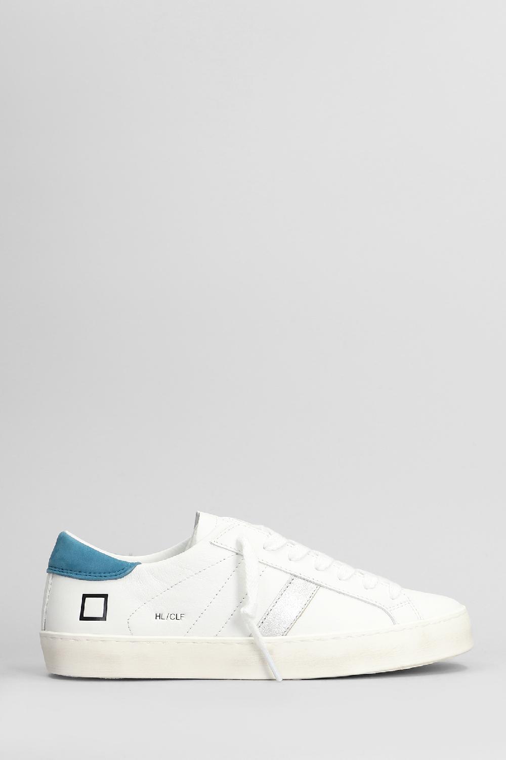 Deliberti D.a.t.e. Sneakers hill low in pelle bianca cod. 407519 - Deliberti The Luxury Shopping
