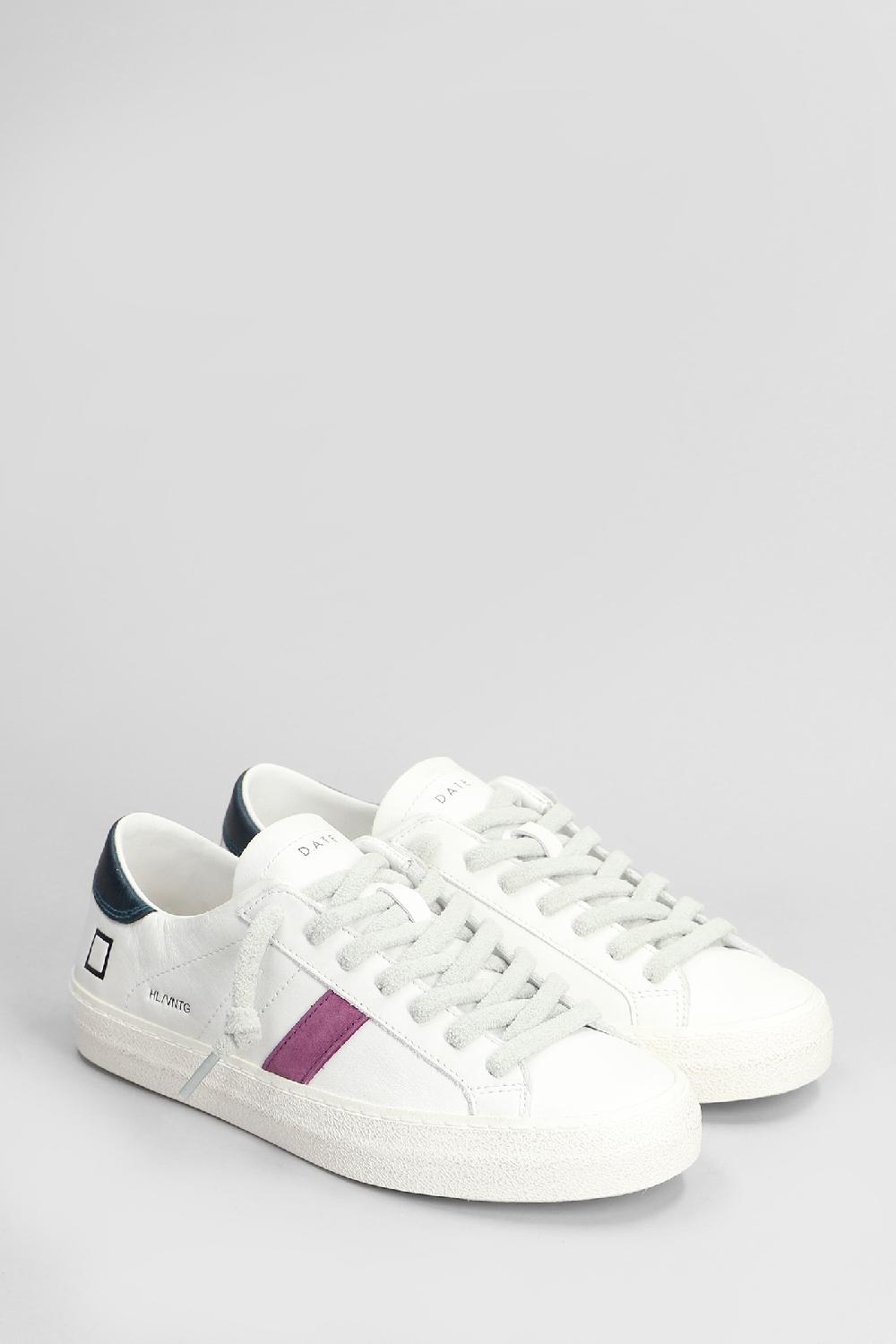 Deliberti D.a.t.e. Sneakers Hill Low In Pelle Bianca Cod. 407521 - Deliberti The Luxury Shopping