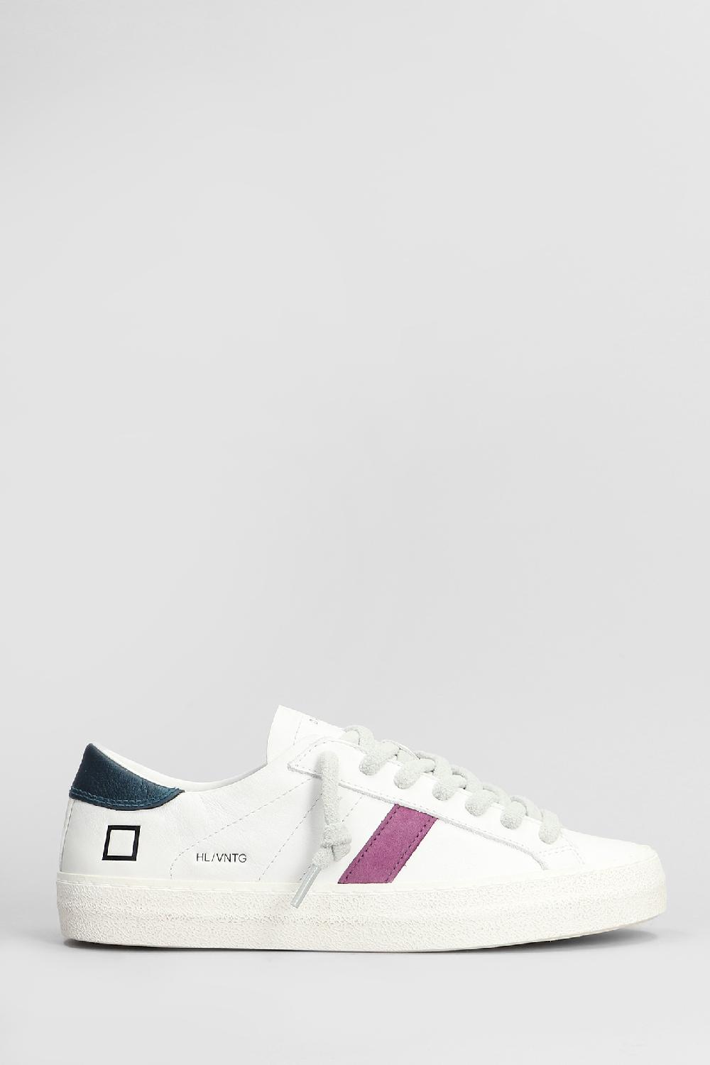 Deliberti D.a.t.e. Sneakers hill low in pelle bianca cod. 407521 - Deliberti The Luxury Shopping