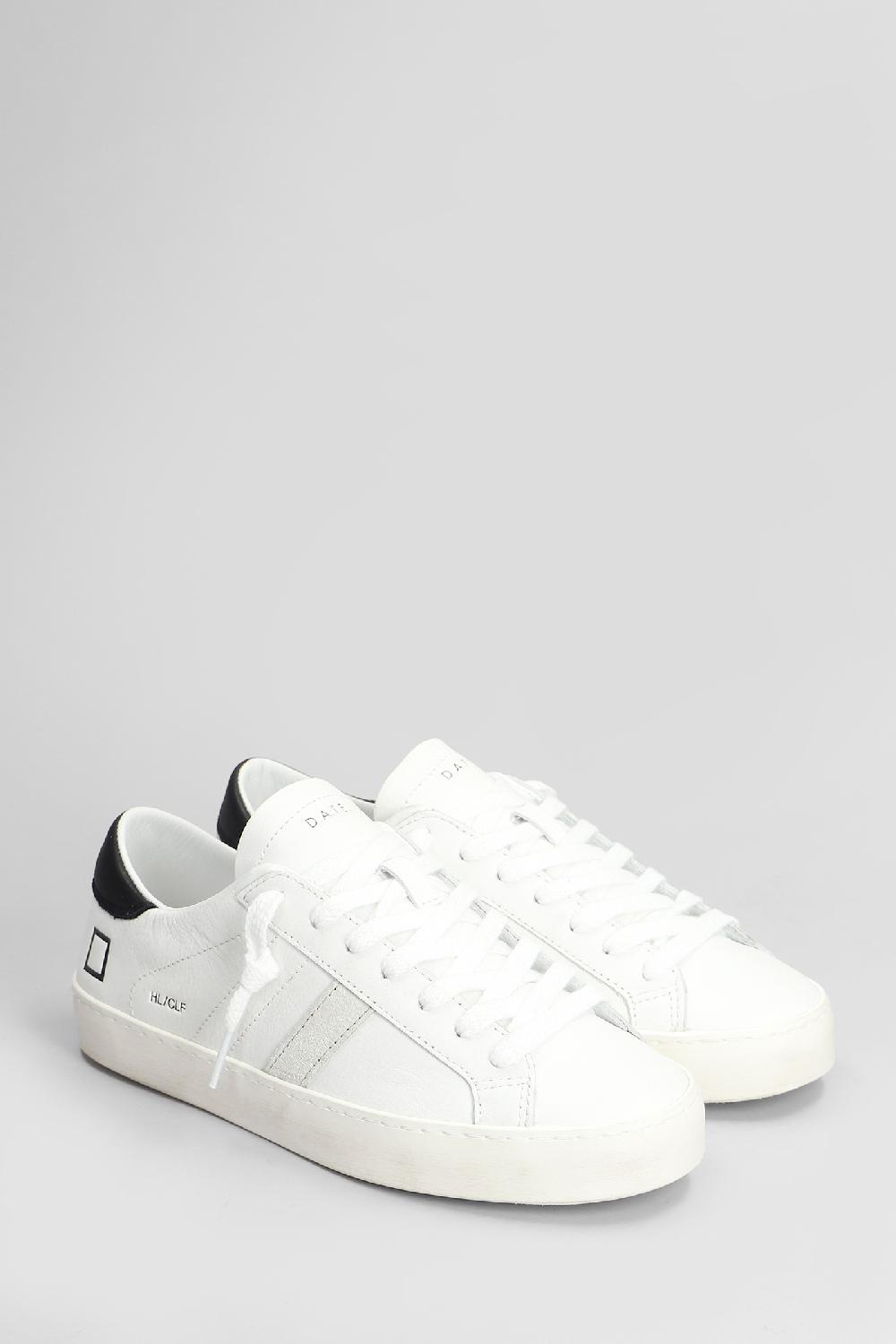 Deliberti D.a.t.e. Sneakers Hill Low In Pelle Bianca Cod. 407525 - Deliberti The Luxury Shopping