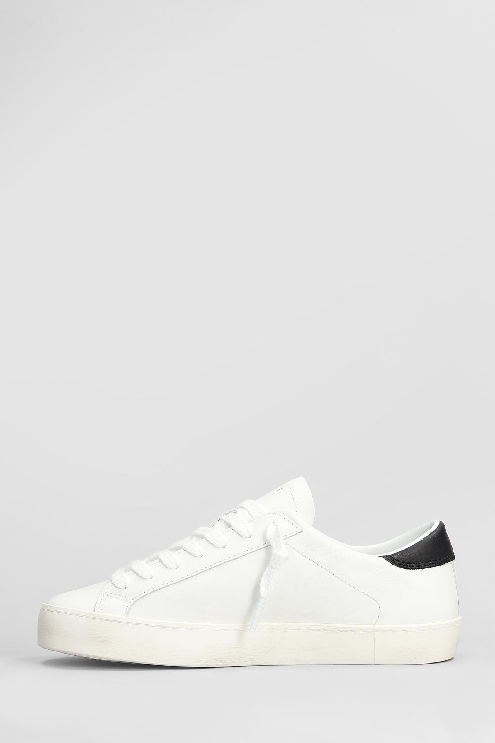 Deliberti D.a.t.e. Sneakers Hill Low In Pelle Bianca Cod. 407525 - Deliberti The Luxury Shopping