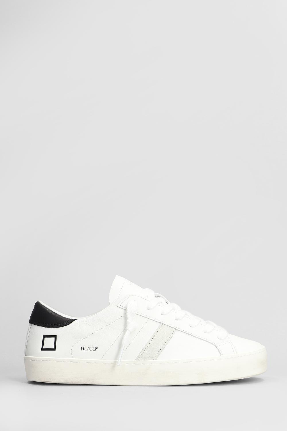 Deliberti D.a.t.e. Sneakers hill low in pelle bianca cod. 407525 - Deliberti The Luxury Shopping