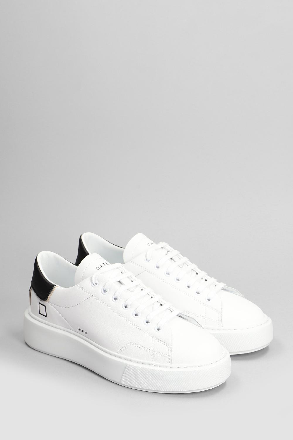 Deliberti D.a.t.e. Sneakers Sfera In Pelle Bianca Cod. 407542 - Deliberti The Luxury Shopping