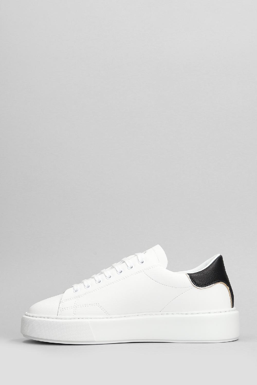 Deliberti D.a.t.e. Sneakers Sfera In Pelle Bianca Cod. 407542 - Deliberti The Luxury Shopping