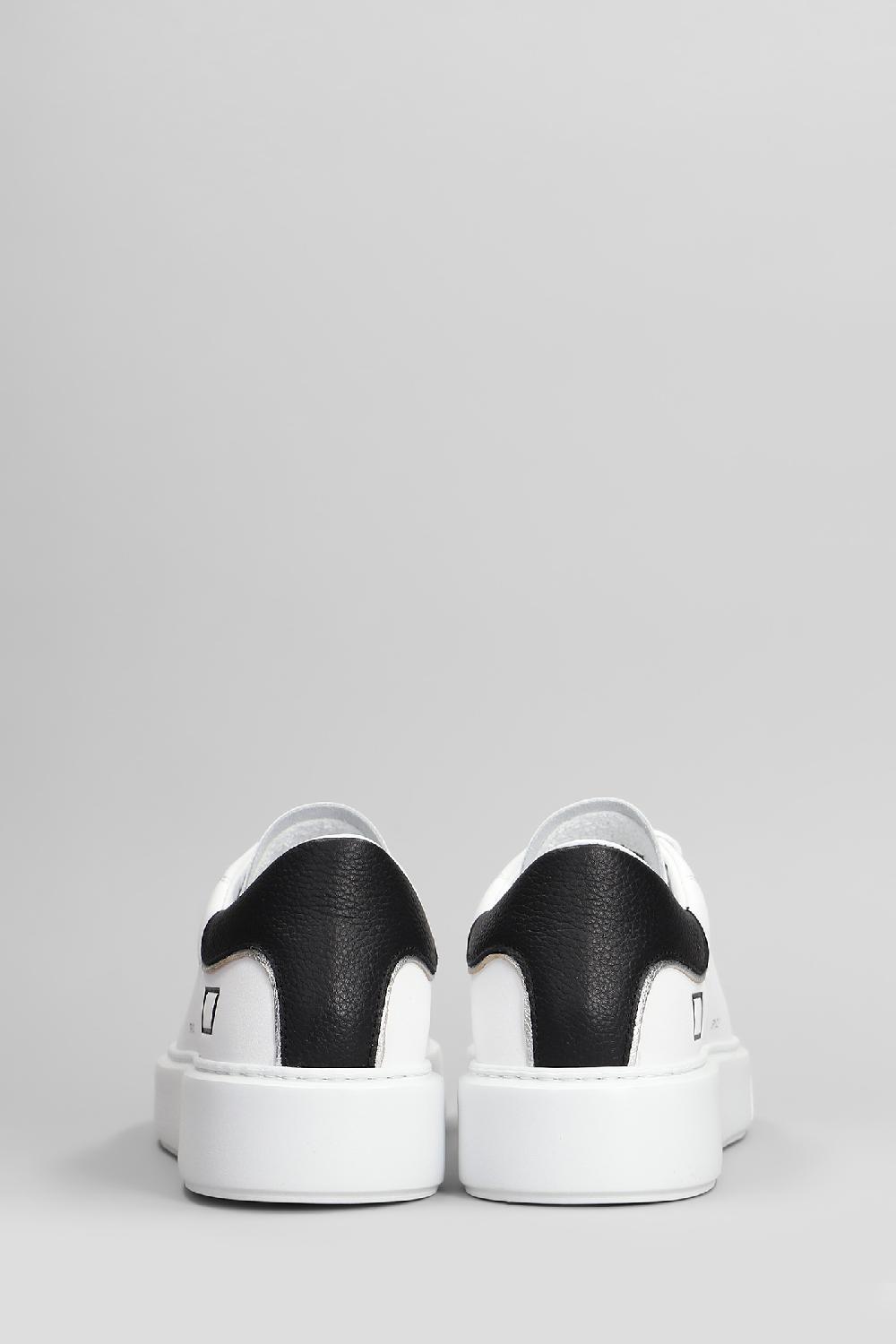 Deliberti D.a.t.e. Sneakers Sfera In Pelle Bianca Cod. 407542 - Deliberti The Luxury Shopping