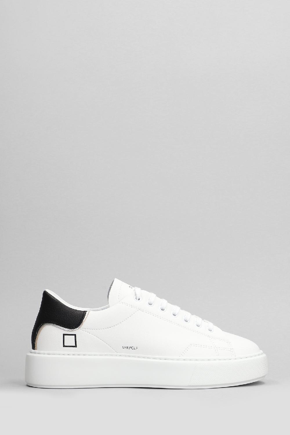 Deliberti D.a.t.e. Sneakers sfera in pelle bianca cod. 407542 - Deliberti The Luxury Shopping