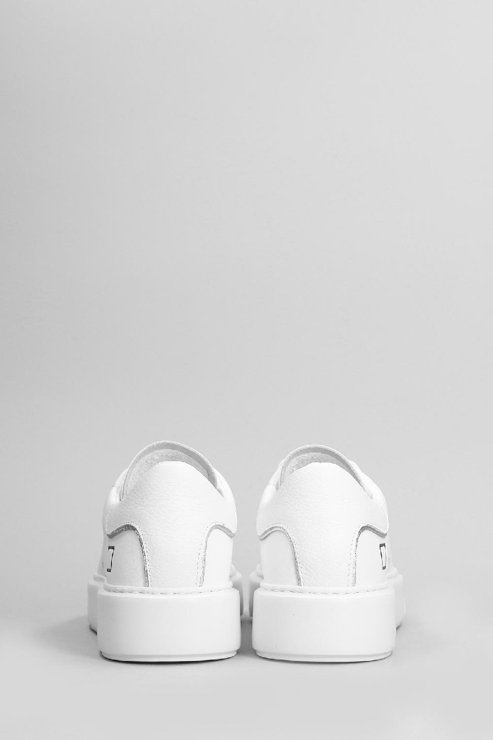 Deliberti D.a.t.e. Sneakers Sfera In Pelle Bianca Cod. 407543 - Deliberti The Luxury Shopping