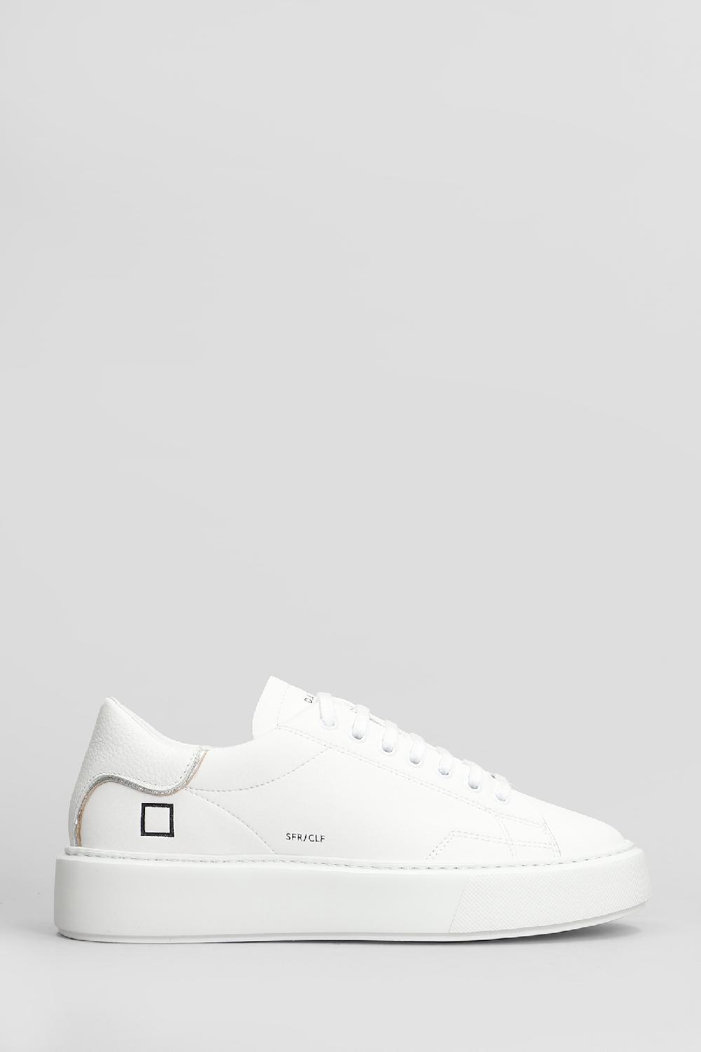 Deliberti D.a.t.e. Sneakers sfera in pelle bianca cod. 407543 - Deliberti The Luxury Shopping