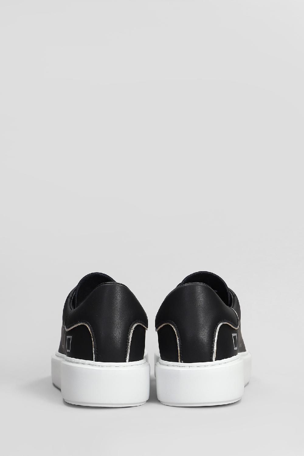 Deliberti D.a.t.e. Sneakers Sfera In Pelle Nera Cod. 407541 - Deliberti The Luxury Shopping