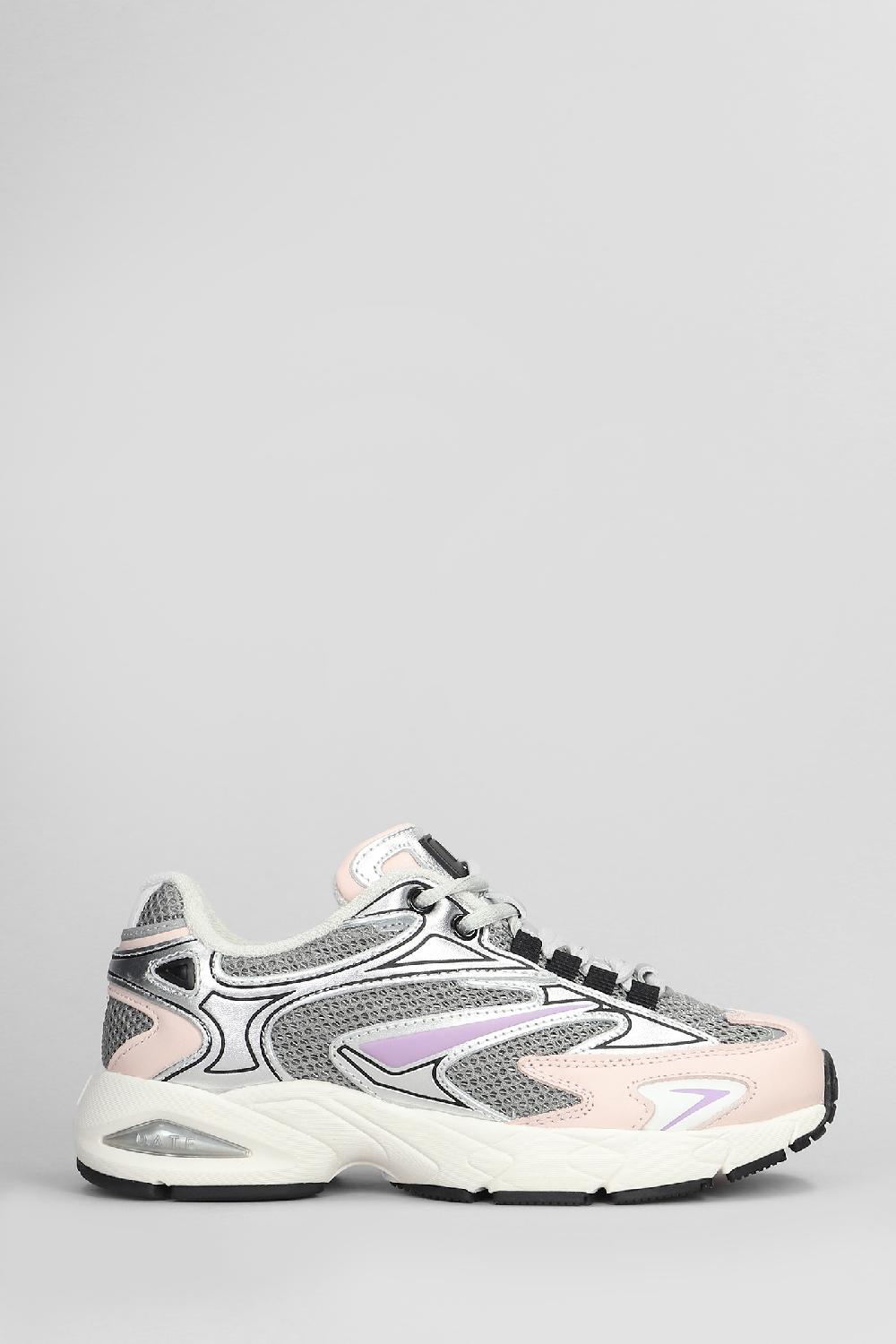 Deliberti D.a.t.e. Sneakers sn23 in pelle e tessuto argento cod. 408506 - Deliberti The Luxury Shopping