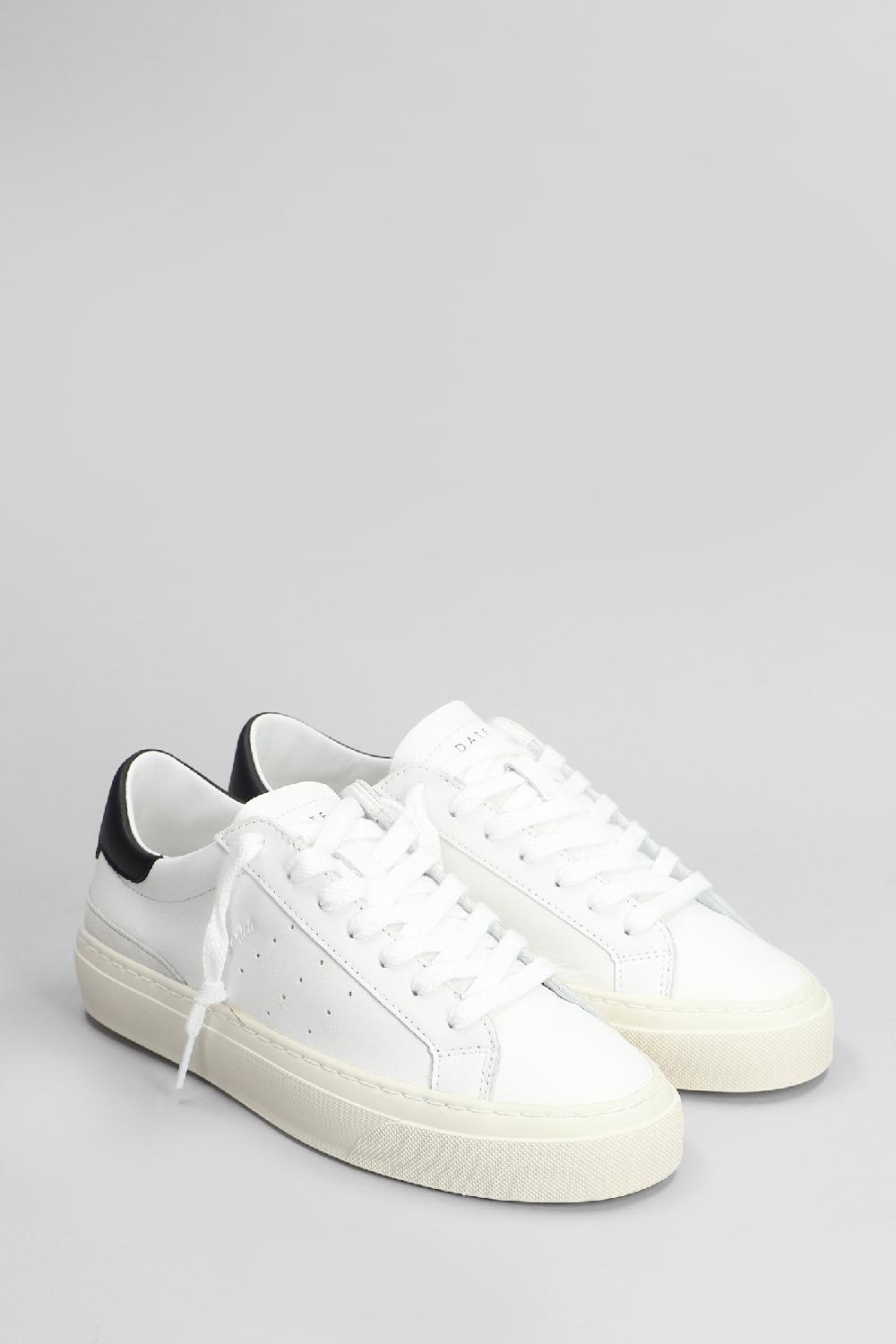 Deliberti D.a.t.e. Sneakers Sonica In Pelle Bianca Cod. 407522 - Deliberti The Luxury Shopping