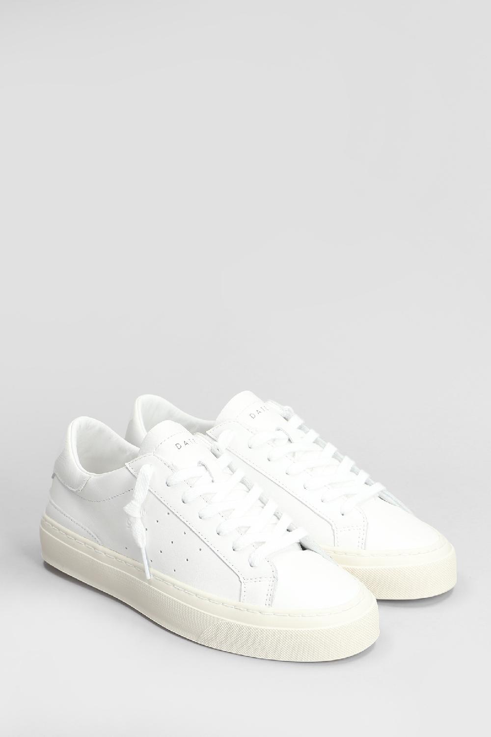 Deliberti D.a.t.e. Sneakers Sonica In Pelle Bianca Cod. 407523 - Deliberti The Luxury Shopping