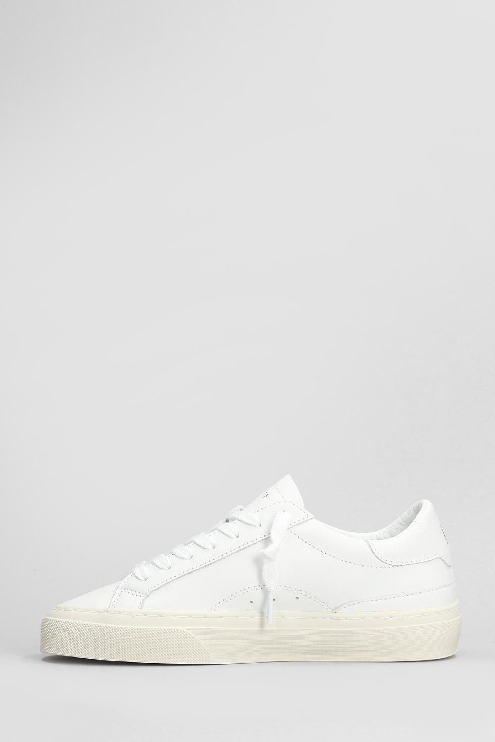 Deliberti D.a.t.e. Sneakers Sonica In Pelle Bianca Cod. 407523 - Deliberti The Luxury Shopping