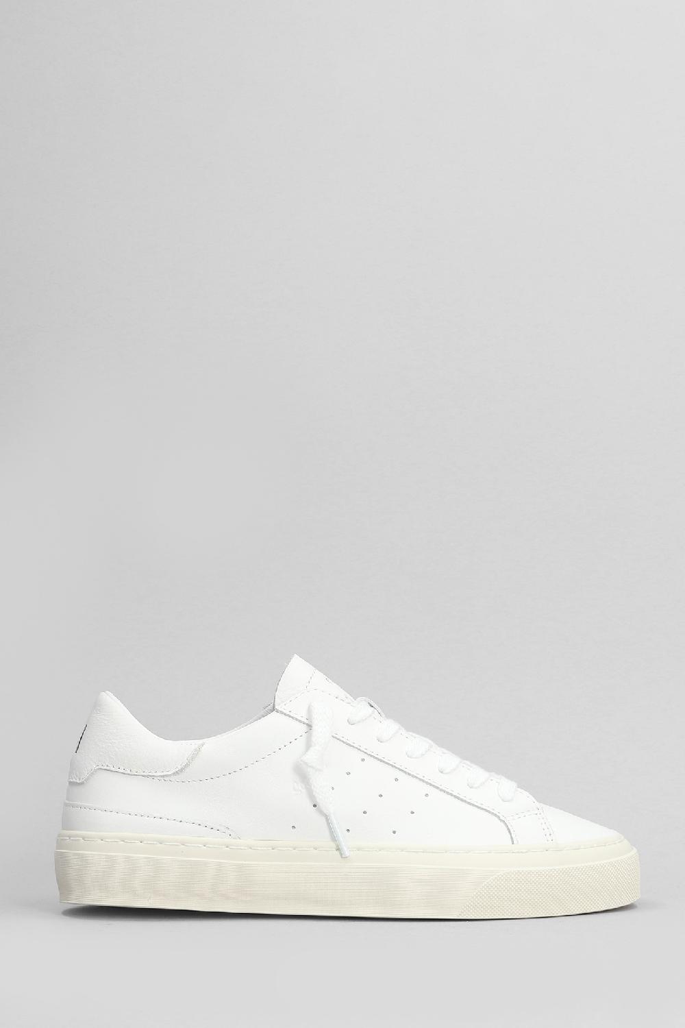 Deliberti D.a.t.e. Sneakers sonica in pelle bianca cod. 407523 - Deliberti The Luxury Shopping