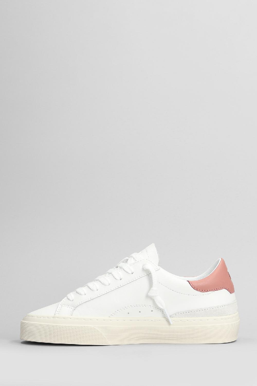Deliberti D.a.t.e. Sneakers Sonica In Pelle Bianca Cod. 407524 - Deliberti The Luxury Shopping