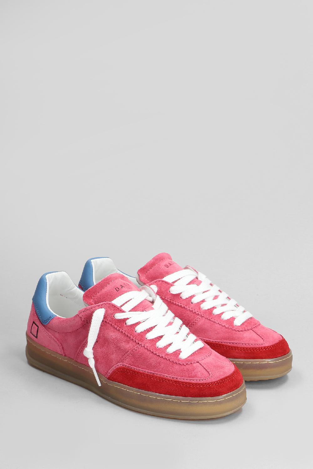 Deliberti D.a.t.e. Sneakers Sporty In Camoscio Fucsia Cod. 408773 - Deliberti The Luxury Shopping