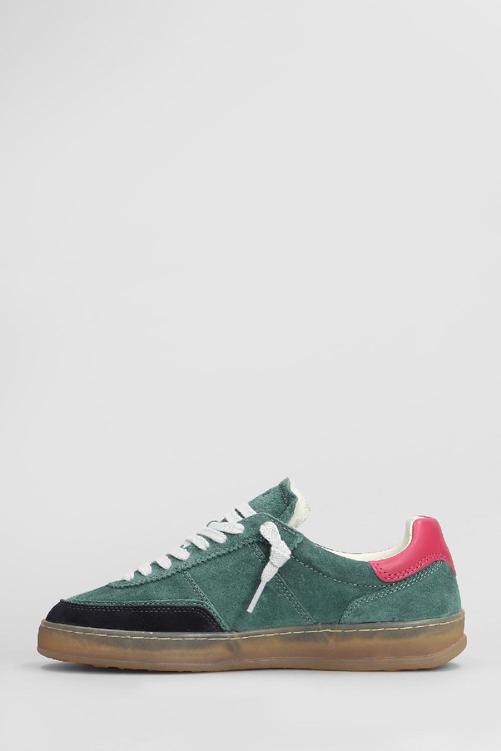 Deliberti D.a.t.e. Sneakers Sporty In Camoscio Verde Cod. 408197 - Deliberti The Luxury Shopping