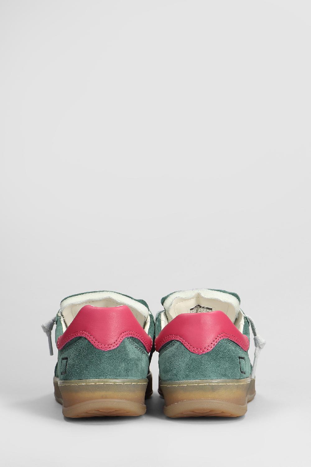 Deliberti D.a.t.e. Sneakers Sporty In Camoscio Verde Cod. 408197 - Deliberti The Luxury Shopping