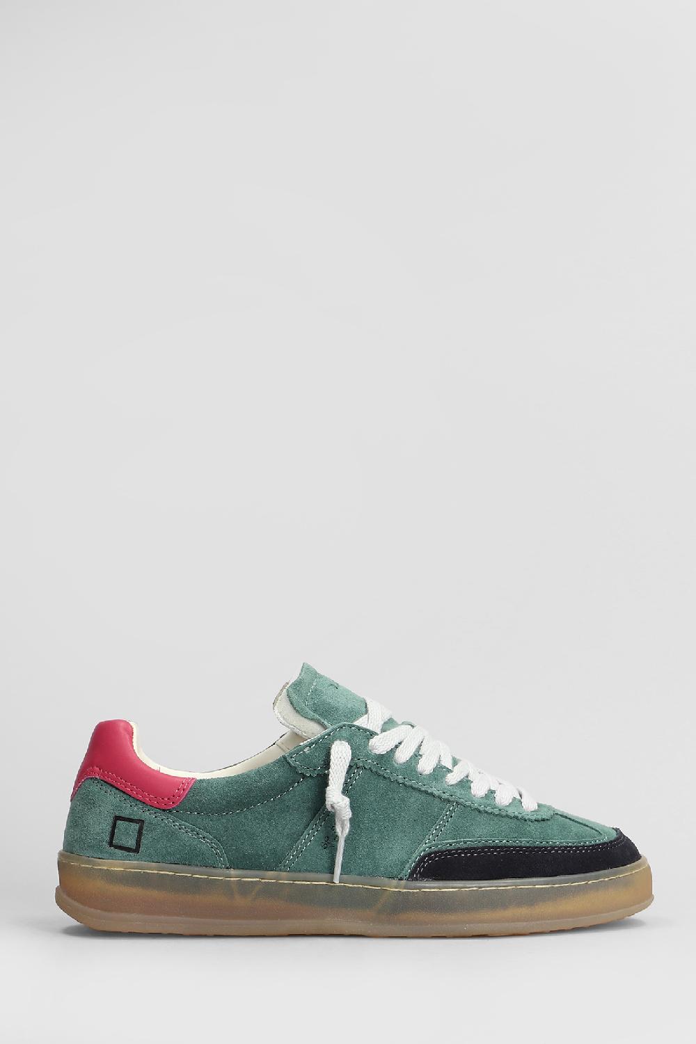 Deliberti D.a.t.e. Sneakers sporty in camoscio verde cod. 408197 - Deliberti The Luxury Shopping