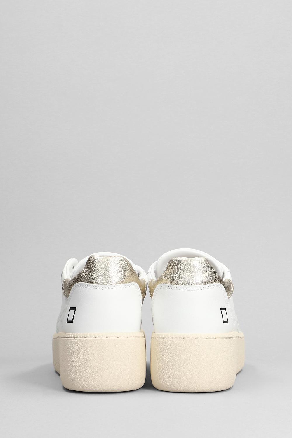 Deliberti D.a.t.e. Sneakers Step In Pelle Bianca Cod. 396087 - Deliberti The Luxury Shopping