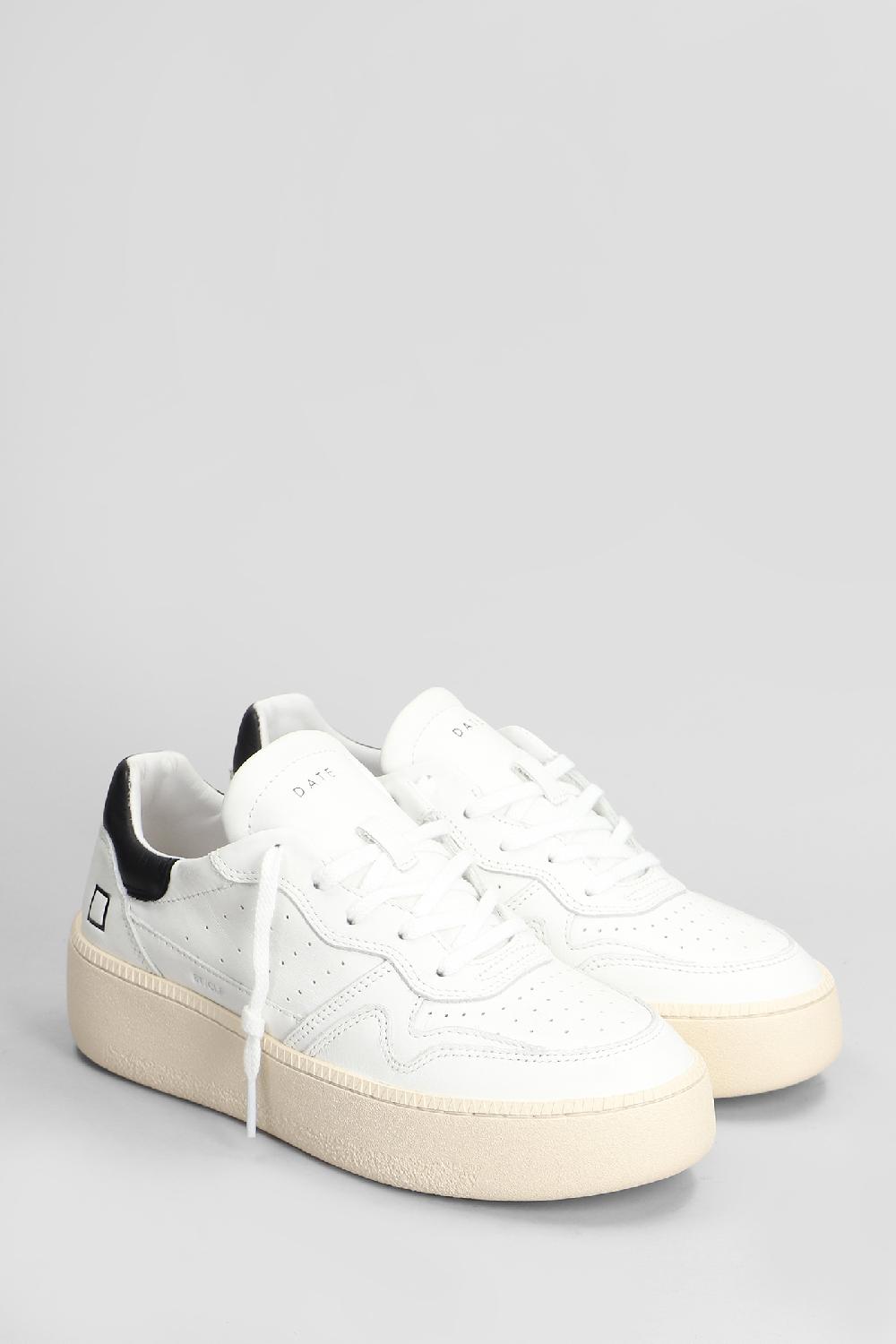 Deliberti D.a.t.e. Sneakers Step In Pelle Bianca Cod. 407528 - Deliberti The Luxury Shopping