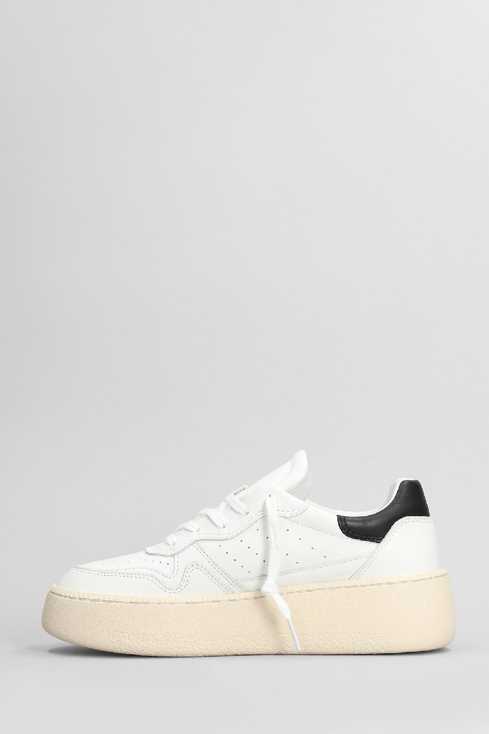 Deliberti D.a.t.e. Sneakers Step In Pelle Bianca Cod. 407528 - Deliberti The Luxury Shopping