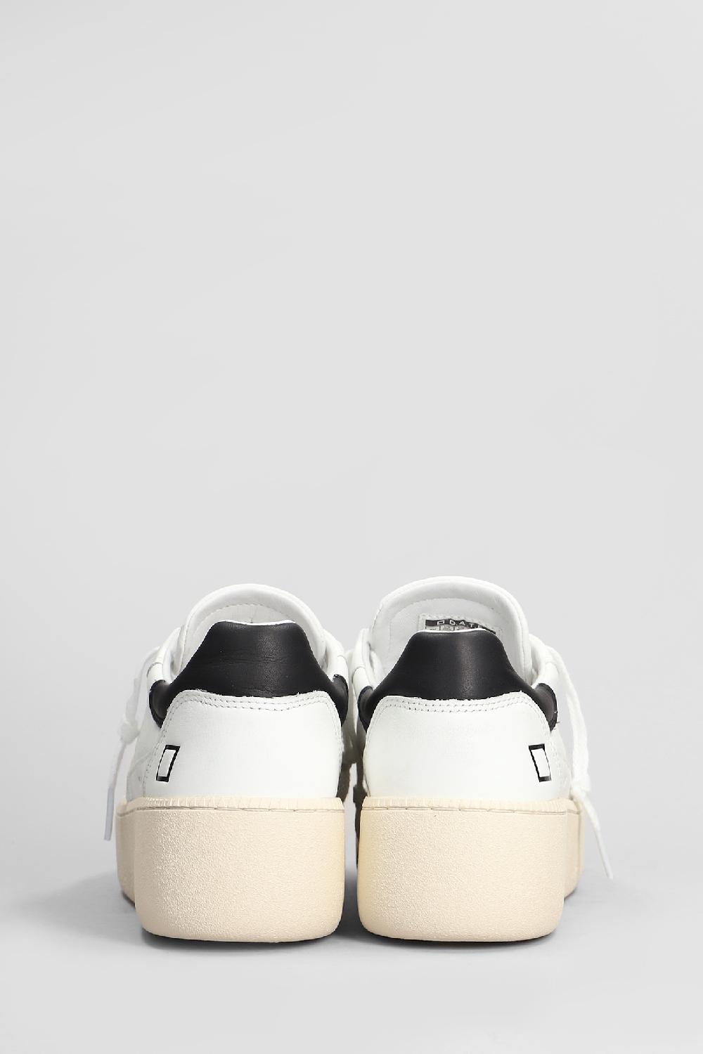 Deliberti D.a.t.e. Sneakers Step In Pelle Bianca Cod. 407528 - Deliberti The Luxury Shopping