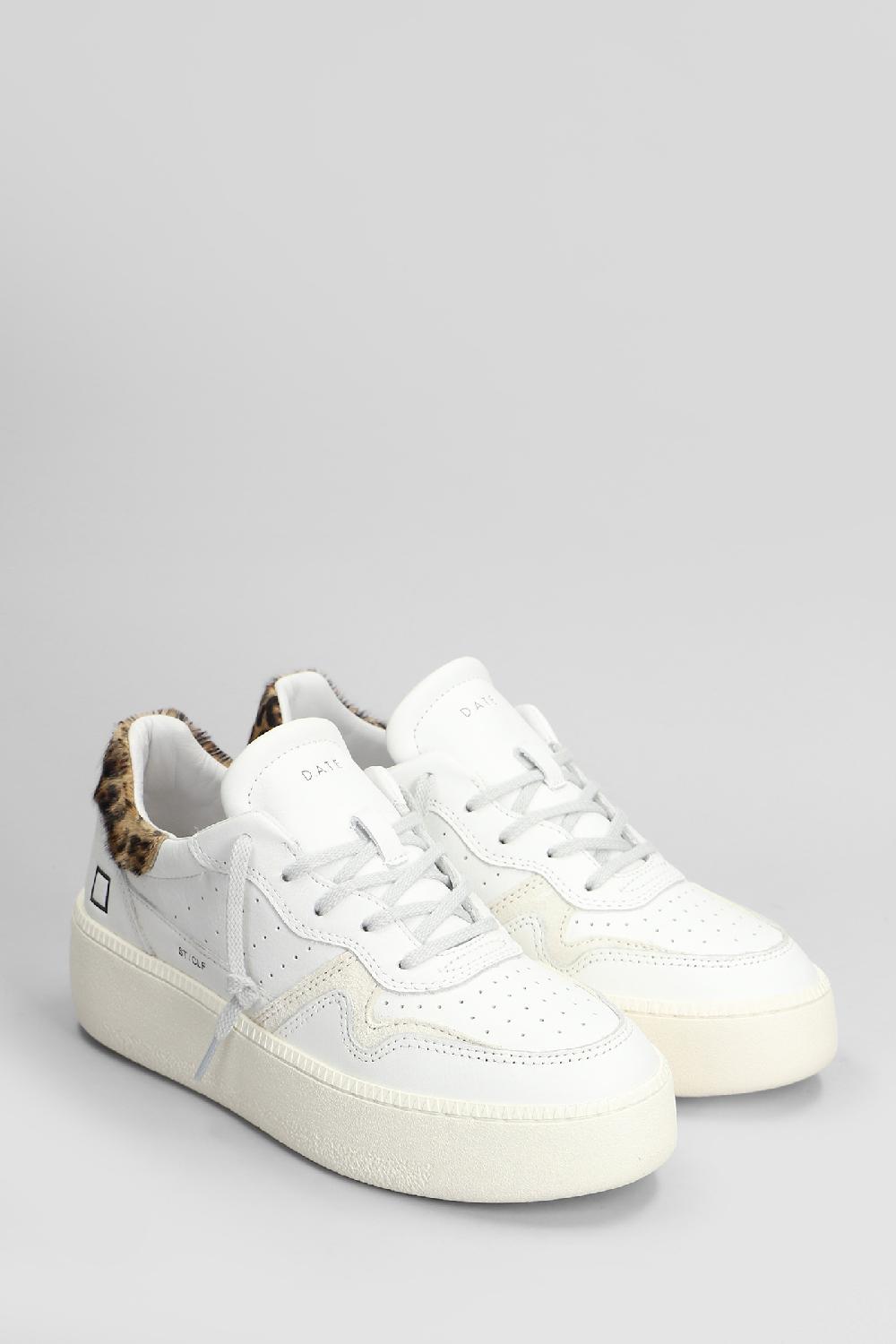 Deliberti D.a.t.e. Sneakers Step In Pelle Bianca Cod. 407529 - Deliberti The Luxury Shopping