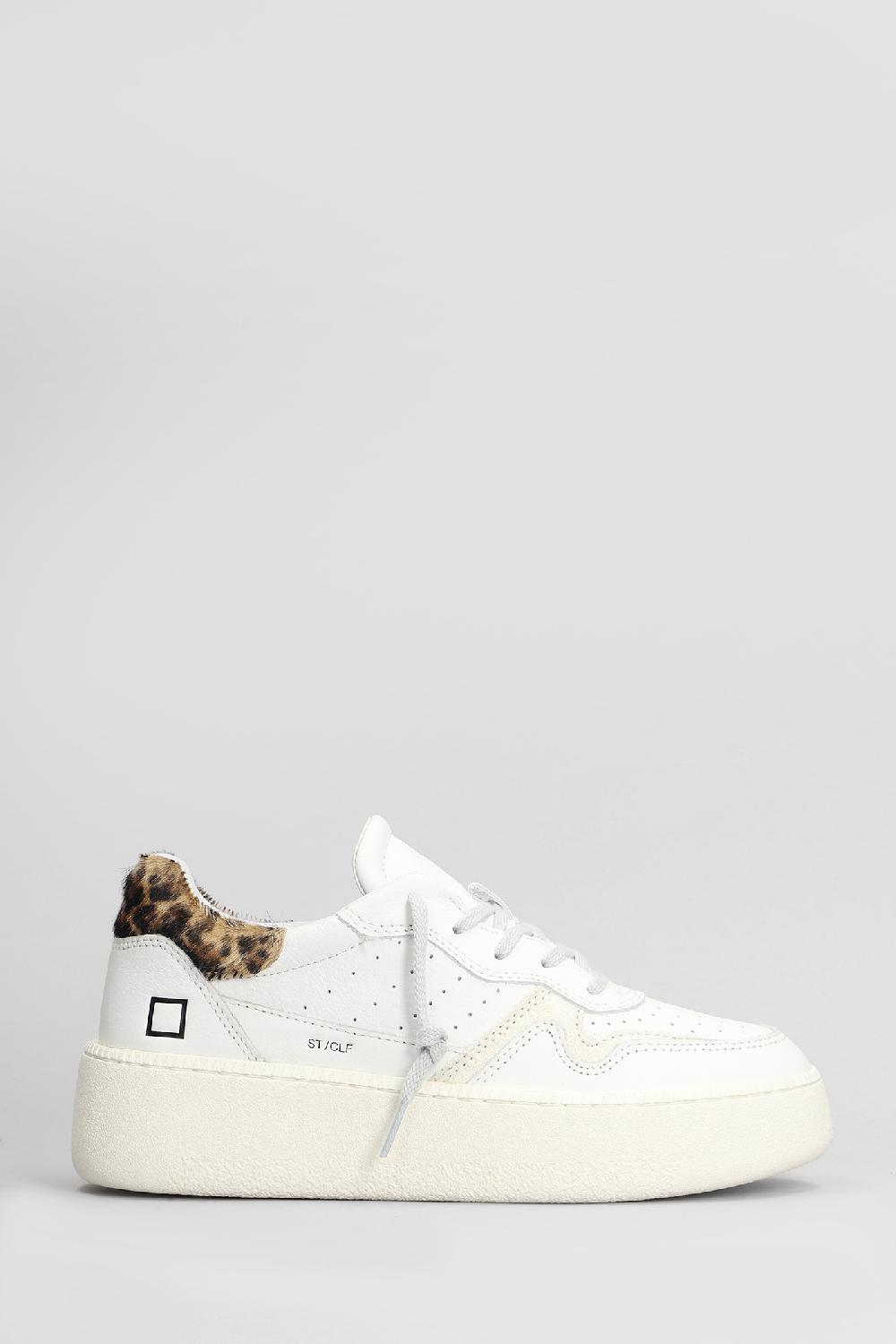 Deliberti D.a.t.e. Sneakers step in pelle bianca cod. 407529 - Deliberti The Luxury Shopping