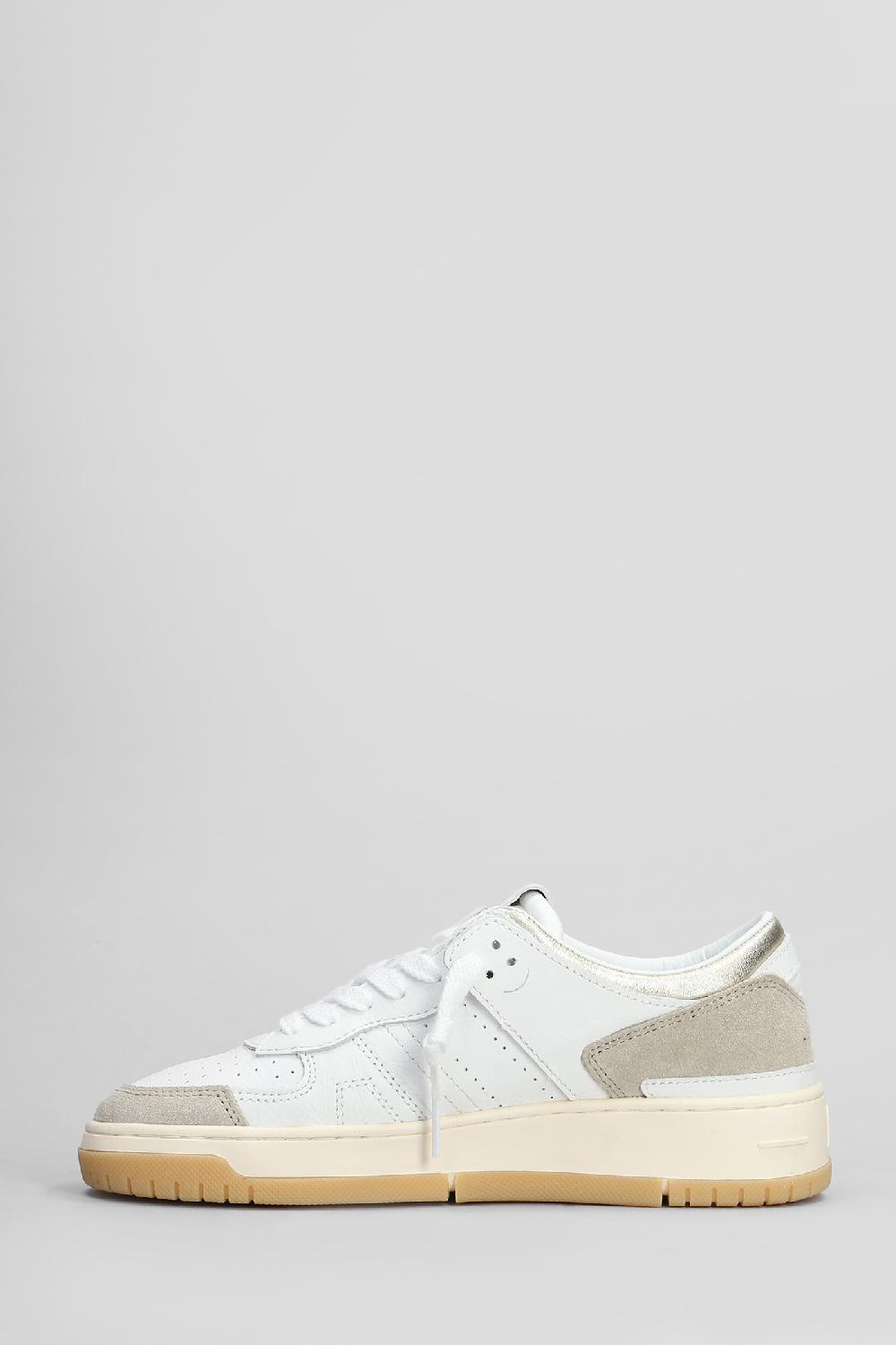 Deliberti D.a.t.e. Sneakers Torneo In Pelle Bianca Cod. 408774 - Deliberti The Luxury Shopping