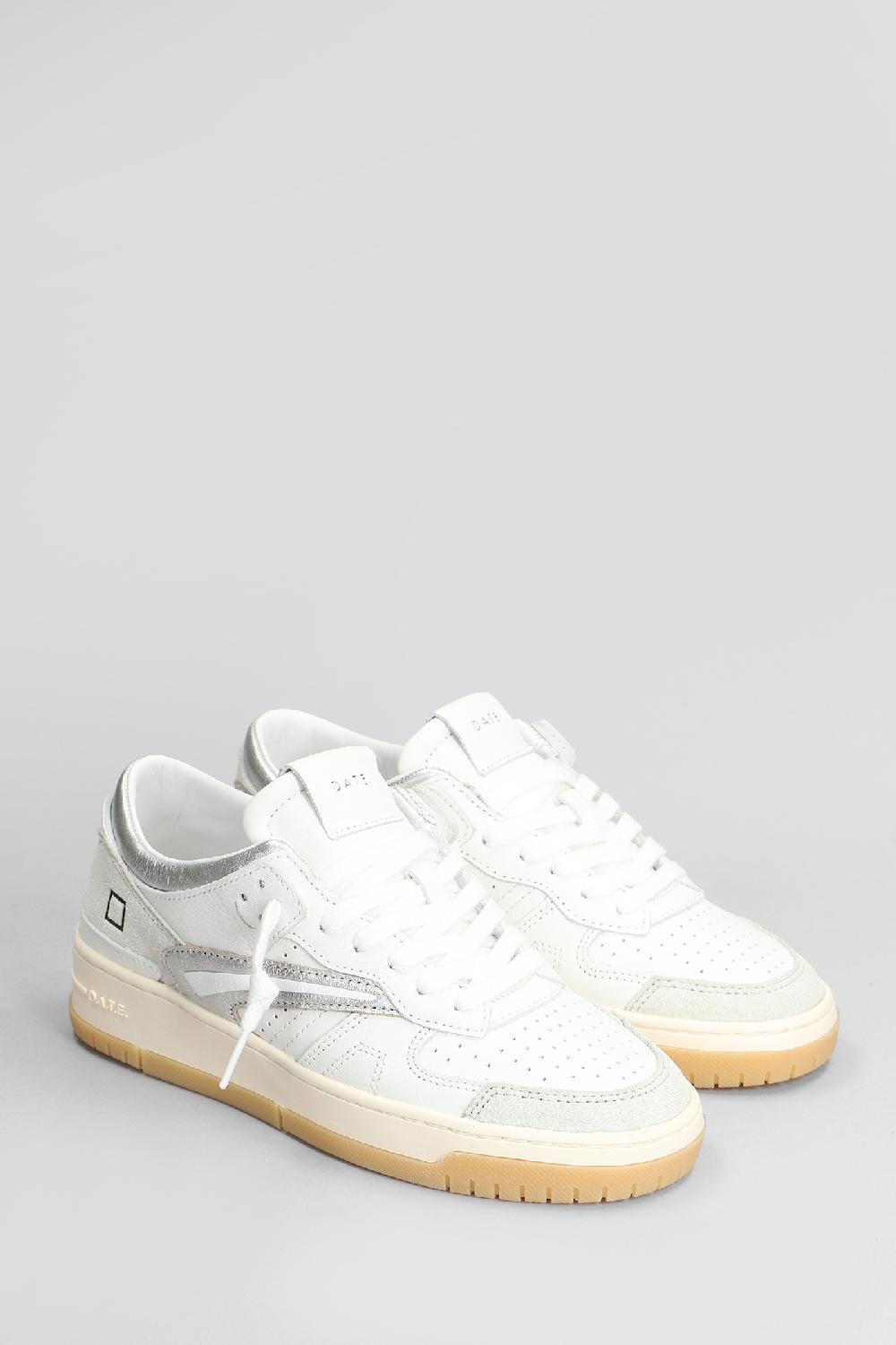 Deliberti D.a.t.e. Sneakers Torneo In Pelle Bianca Cod. 408775 - Deliberti The Luxury Shopping