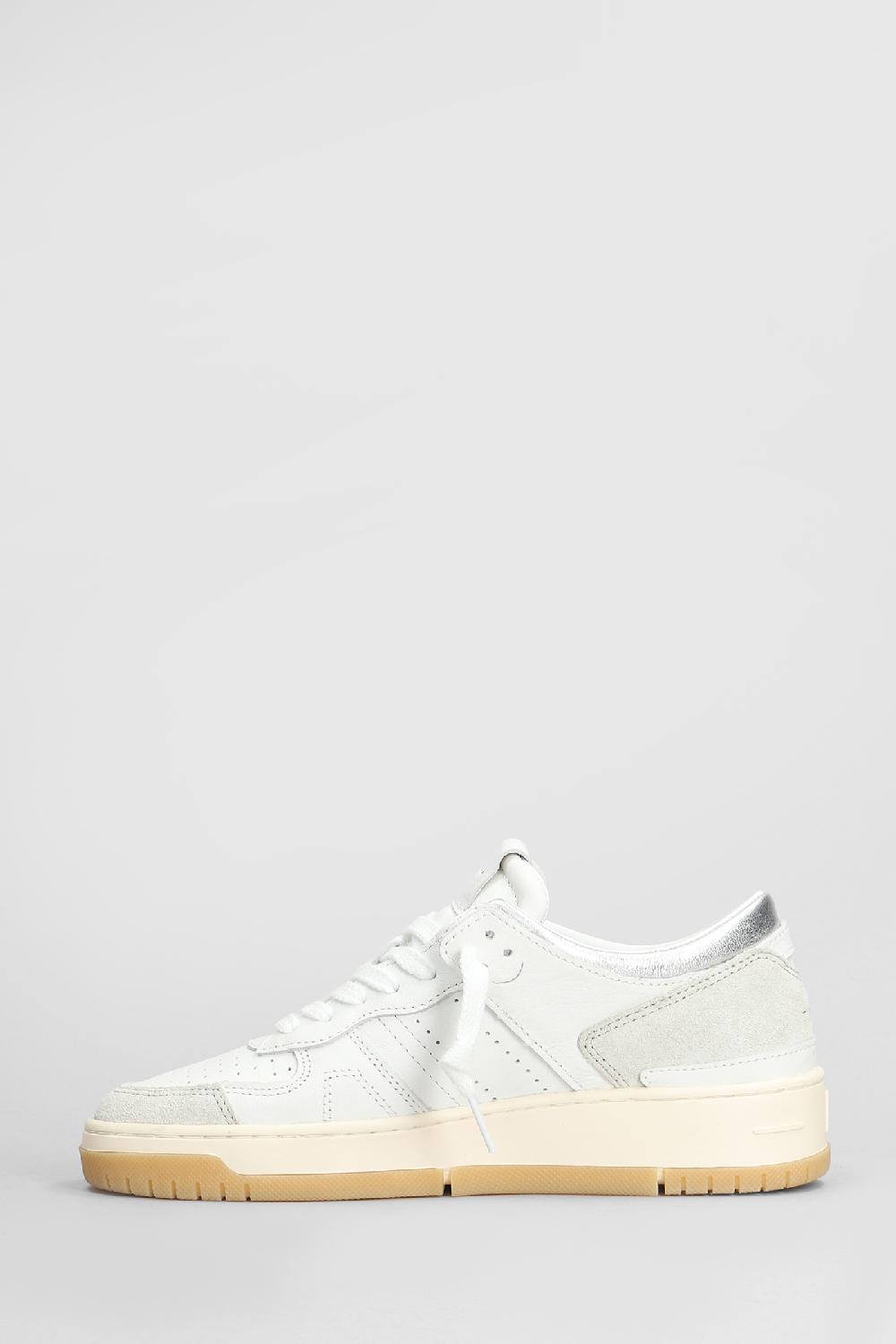 Deliberti D.a.t.e. Sneakers Torneo In Pelle Bianca Cod. 408775 - Deliberti The Luxury Shopping