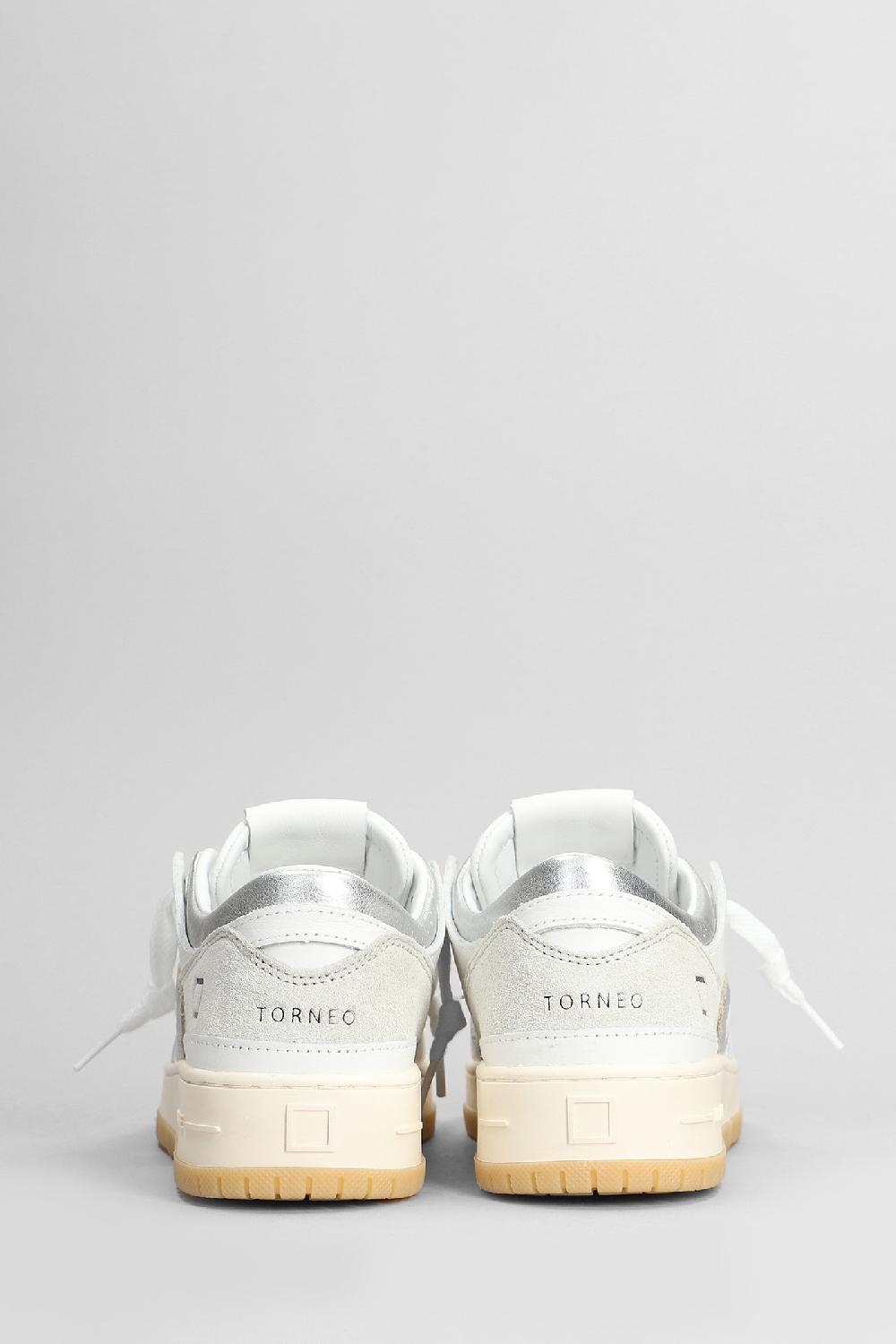 Deliberti D.a.t.e. Sneakers Torneo In Pelle Bianca Cod. 408775 - Deliberti The Luxury Shopping