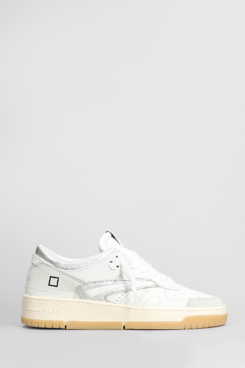 Deliberti D.a.t.e. Sneakers torneo in pelle bianca cod. 408775 - Deliberti The Luxury Shopping