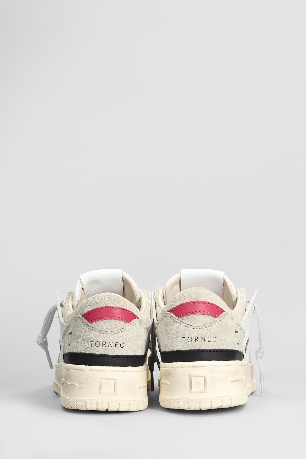 Deliberti D.a.t.e. Sneakers Torneo In Pelle E Camoscio Bianco Cod. 408198 - Deliberti The Luxury Shopping