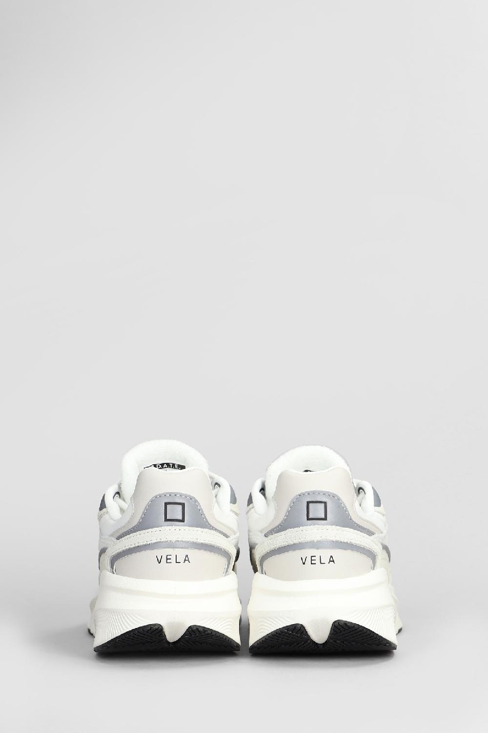 Deliberti D.a.t.e. Sneakers Vela In Pelle E Camoscio Bianco Cod. 408507 - Deliberti The Luxury Shopping