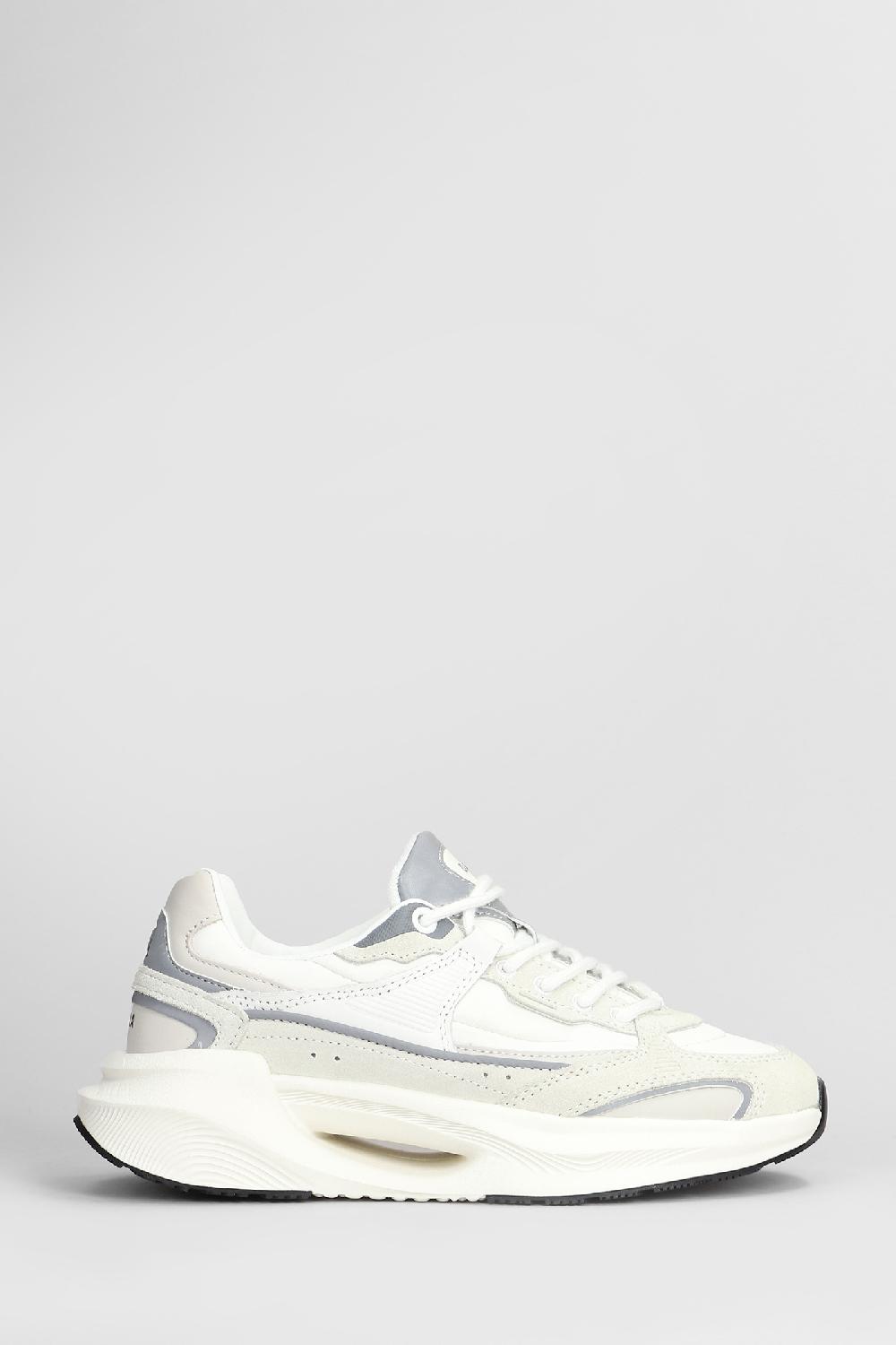 Deliberti D.a.t.e. Sneakers vela in pelle e camoscio bianco cod. 408507 - Deliberti The Luxury Shopping