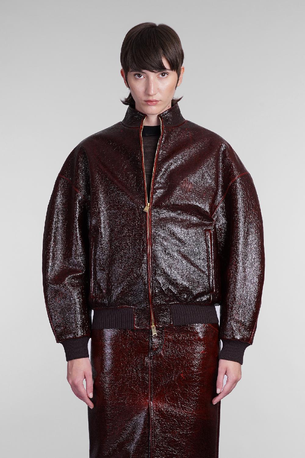 Deliberti DarkPark Bomber ace in lana bordeaux cod. 406170 - Deliberti The Luxury Shopping
