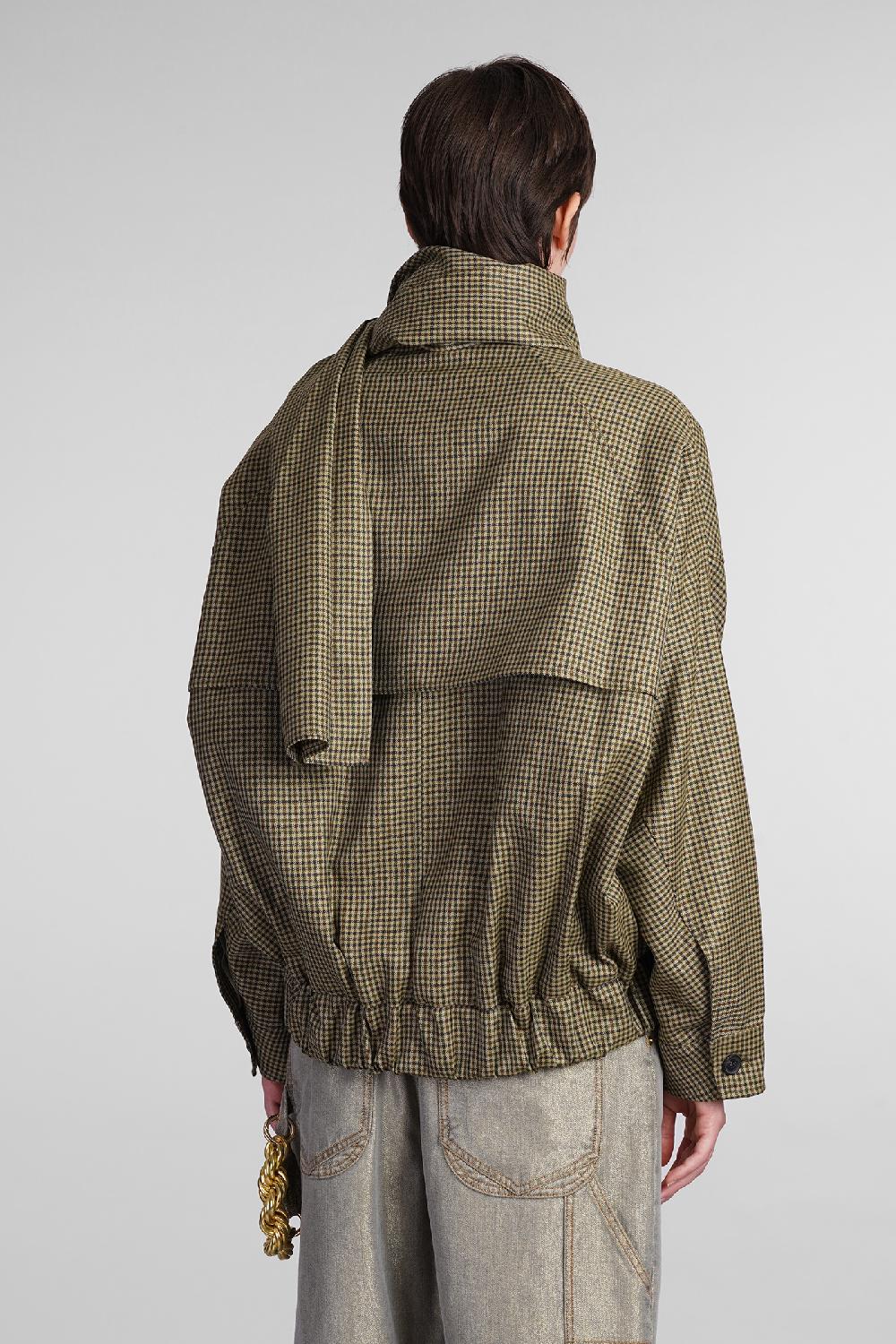 Deliberti DarkPark Bomber Lee In Lana Verde Cod. 408995 - Deliberti The Luxury Shopping