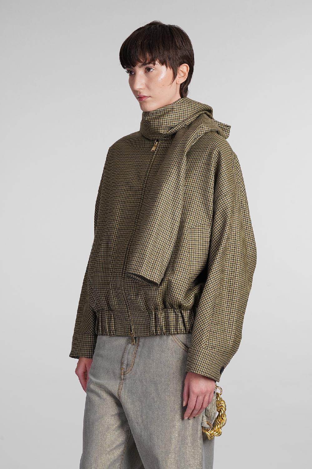 Deliberti DarkPark Bomber Lee In Lana Verde Cod. 408995 - Deliberti The Luxury Shopping