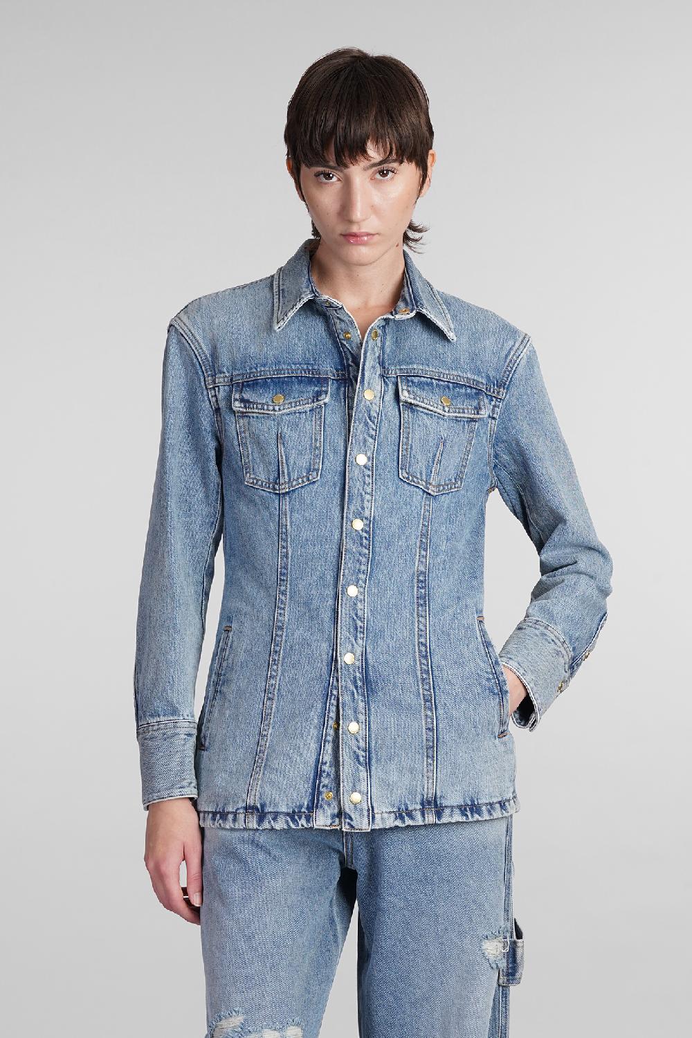 Deliberti DarkPark Giacche denim nicole in denim blu cod. 408994 - Deliberti The Luxury Shopping
